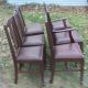 6 Victorian Chesley Furniture Co.  T - Back Tiger Oak Dining Chairs From Canada 1900-1950 photo 2