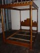 Vintage Drexel Heritage Velero Four Poster Canopy Bed Ornate Queen Headboard Post-1950 photo 7