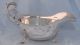 Vintage Silver Plate Hoof Footed Gravy Boat Silverplate photo 1