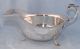 Vintage Silver Plate Hoof Footed Gravy Boat Silverplate photo 3