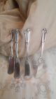4 Antique Rw&s Sterling Silver Butter Knives Flatware & Silverware photo 2