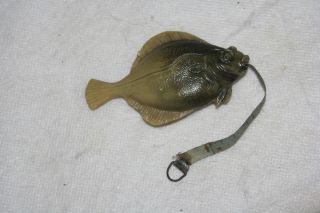 Rare Celluloid Antique Flounder Tape Measure Figural,  Novelty photo