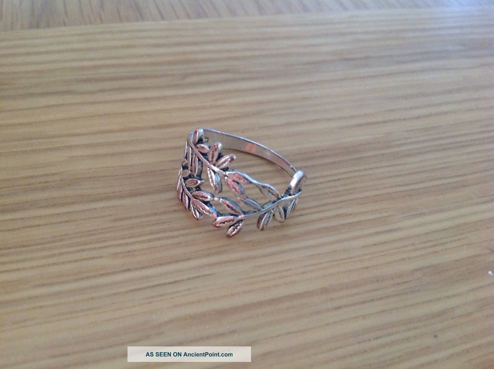 ' Beach Finds ' A ' Floral ' Ladies Ring Size T British photo