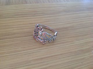 ' Beach Finds ' A ' Floral ' Ladies Ring Size T photo