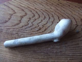A Clay Pipe With A Makers Stamp.  16th/17th Century A River Thames Find. photo