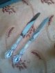 Two International Wild Rose Sterling Silver Dinner Knives 9 1/8 Flatware & Silverware photo 1