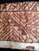 Antique Tonga South Pacific Tapa Cloth Barkcloth Piece Hd Printed Nr Pacific Islands & Oceania photo 1