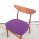 Danish Modern Rosewood Chair Purple Rosewood Elliptical Back Desk Mid Century Post-1950 photo 9