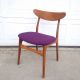 Danish Modern Rosewood Chair Purple Rosewood Elliptical Back Desk Mid Century Post-1950 photo 10