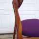 Danish Modern Rosewood Chair Purple Rosewood Elliptical Back Desk Mid Century Post-1950 photo 3