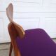 Danish Modern Rosewood Chair Purple Rosewood Elliptical Back Desk Mid Century Post-1950 photo 4