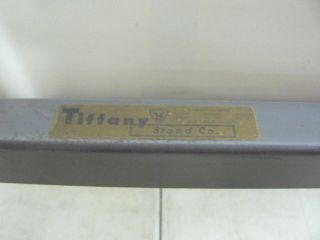 Vintage Tiffany Drop Leaf Typewriter Stand Table,  Mid Century,  Gray,  Rolling photo