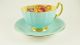 Aynsley Tiffany Blue With Fruits Tea Cup And Saucer Cups & Saucers photo 9