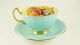 Aynsley Tiffany Blue With Fruits Tea Cup And Saucer Cups & Saucers photo 10