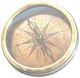 3” Nautical W Ottway ' S Collectible Brass Compass With Leather Case Dl Compasses photo 1