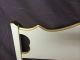 French Provincial Full Size Painted Headboard In Off - White And Gold Post-1950 photo 1