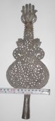 Vintage Islamic Copper Alam Panja Pious (religious Flag Pierced Artwork India 13 India photo 2