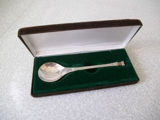 Cased Sterling Silver - Franklin Limited Edition Christmas Spoon - 1979 photo