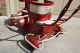 Vtg Red Metal And Wood Taylor Tot Baby Stroller With Full Fenders And Bumpers Baby Carriages & Buggies photo 9