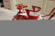 Vtg Red Metal And Wood Taylor Tot Baby Stroller With Full Fenders And Bumpers Baby Carriages & Buggies photo 3