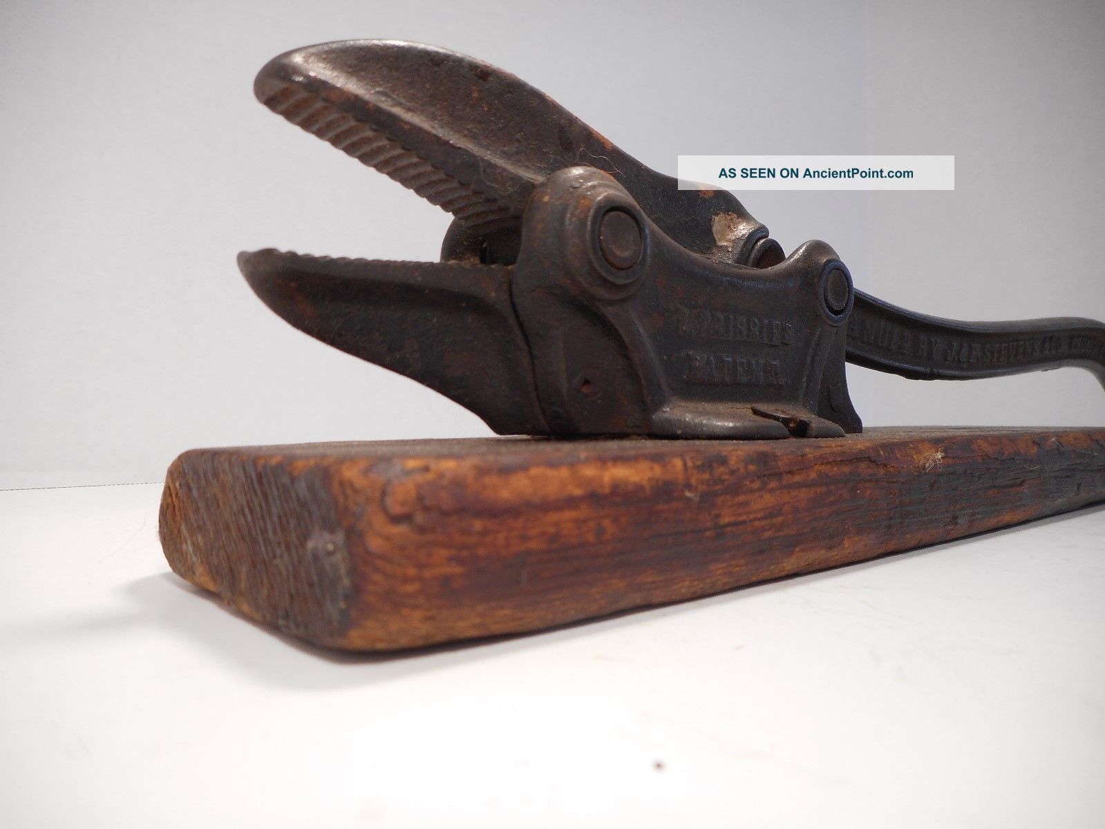 Antique R Frisbies Nutcracker Patent 1859 Made By J & E Stevens & Co Cast Iron Other photo