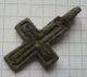 Medieval Period Bronze Cross 1200 - 1300 Ad Vf, Other photo 8