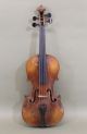 Antique 4/4 Figured Maple Violin W/ Stainer Mark & Label,  & Unrestored String photo 1