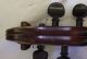 Early Full Size Violin And Bow With Leather Case Late 1800 ' S As Found String photo 4