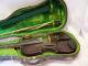 Early Full Size Violin And Bow With Leather Case Late 1800 ' S As Found String photo 6
