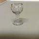 Vintage John Bull Clear Blown Glass Eye Wash Cup - Faceted Stem - - Optical photo 1