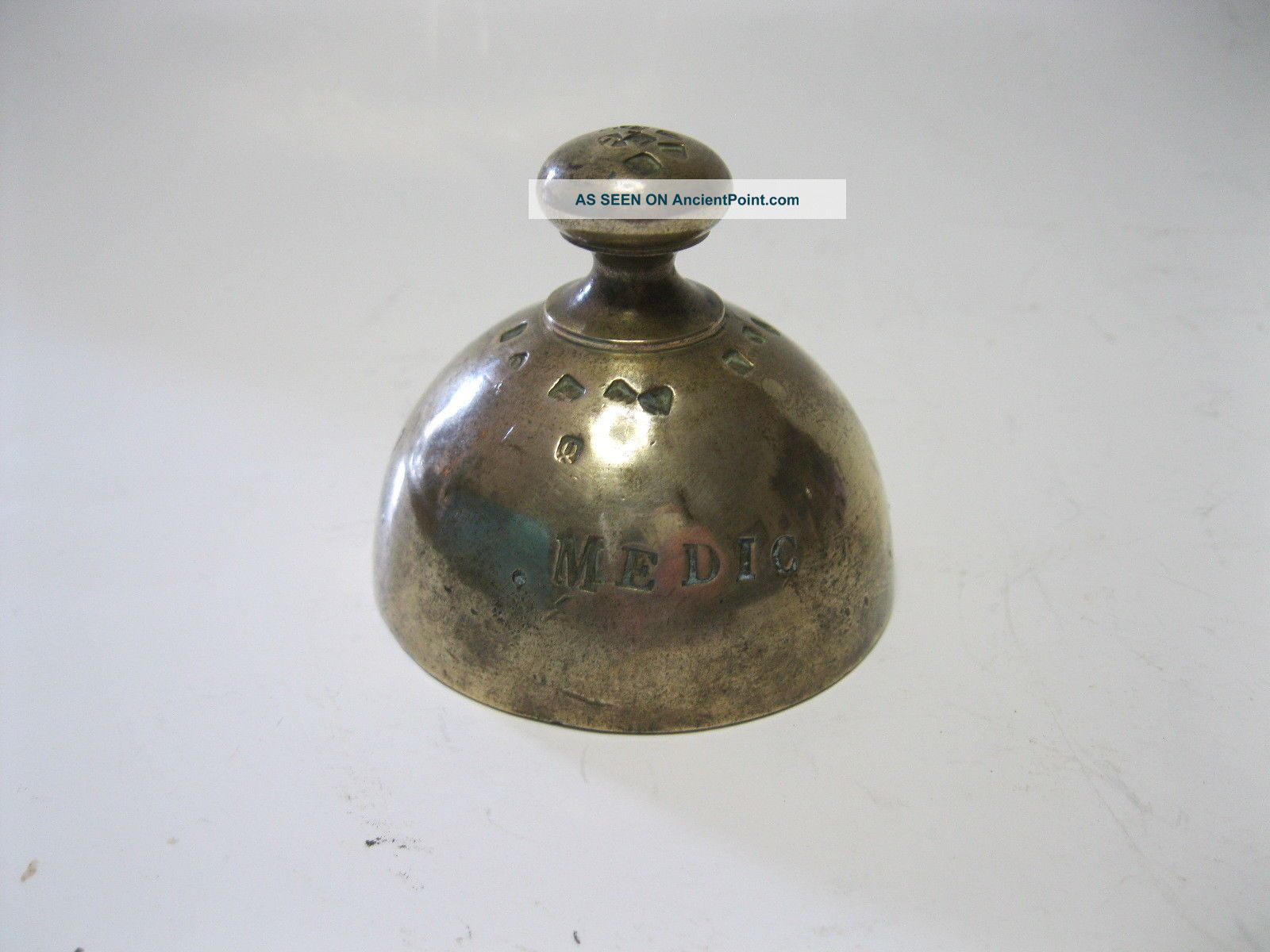 Antique Bronze Scale Weight - Libr Medic Scales photo