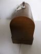 Antique Singer Sewing Machine Case Curved Wood Motor Light Belt Made In Usa Sewing Machines photo 5