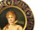1905 Vienna Art Queen Louise Tin Portrait Plate Tray Advertising Pre Prohibition Metalware photo 2