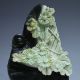 Chinese Natural Dushan Jade Hand Carved Statue - - - Chrysanthemum & Snail Other photo 3