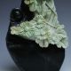 Chinese Natural Dushan Jade Hand Carved Statue - - - Chrysanthemum & Snail Other photo 4