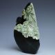 Chinese Natural Dushan Jade Hand Carved Statue - - - Chrysanthemum & Snail Other photo 6