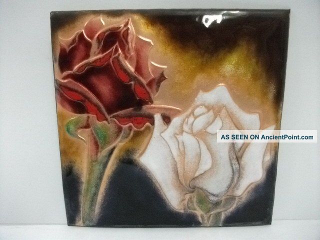 Cloisonne Ware.  Flower Of A Rose.  A Japanese Antique.  Ando Cloisonne Store. Other photo