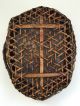 Large Antique Japanese Ikebana Woven Bamboo Vessel Basket With Metal Liner 2 Other photo 3