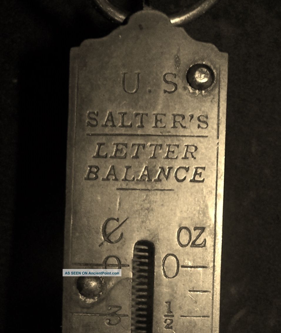 Rare 1800 ' S United States Brass & Iron British Salter ' S Letter Scale Scales photo