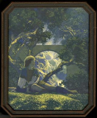Maxfield Parrish Framed Print House Of Art The Knave From 1920s photo