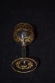 6 19th C French Art Nouveau Stemmed Glass Cordials Hand Painted Enamel Art Nouveau photo 2