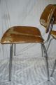 Rare Limited Charles Eames Pair Chairs Herman Miller Cowhide Slunk Slink Mid-Century Modernism photo 7
