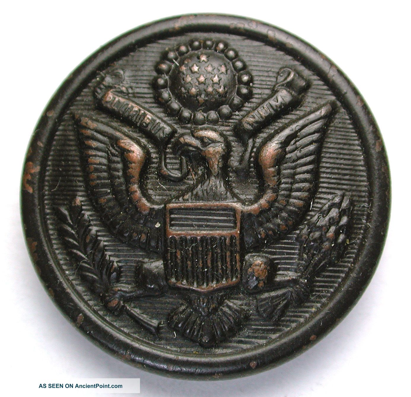 Antique U S Military Wwi Uniform Locket Button Liberty Mfg Co Buttons photo