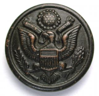 Antique U S Military Wwi Uniform Locket Button Liberty Mfg Co photo