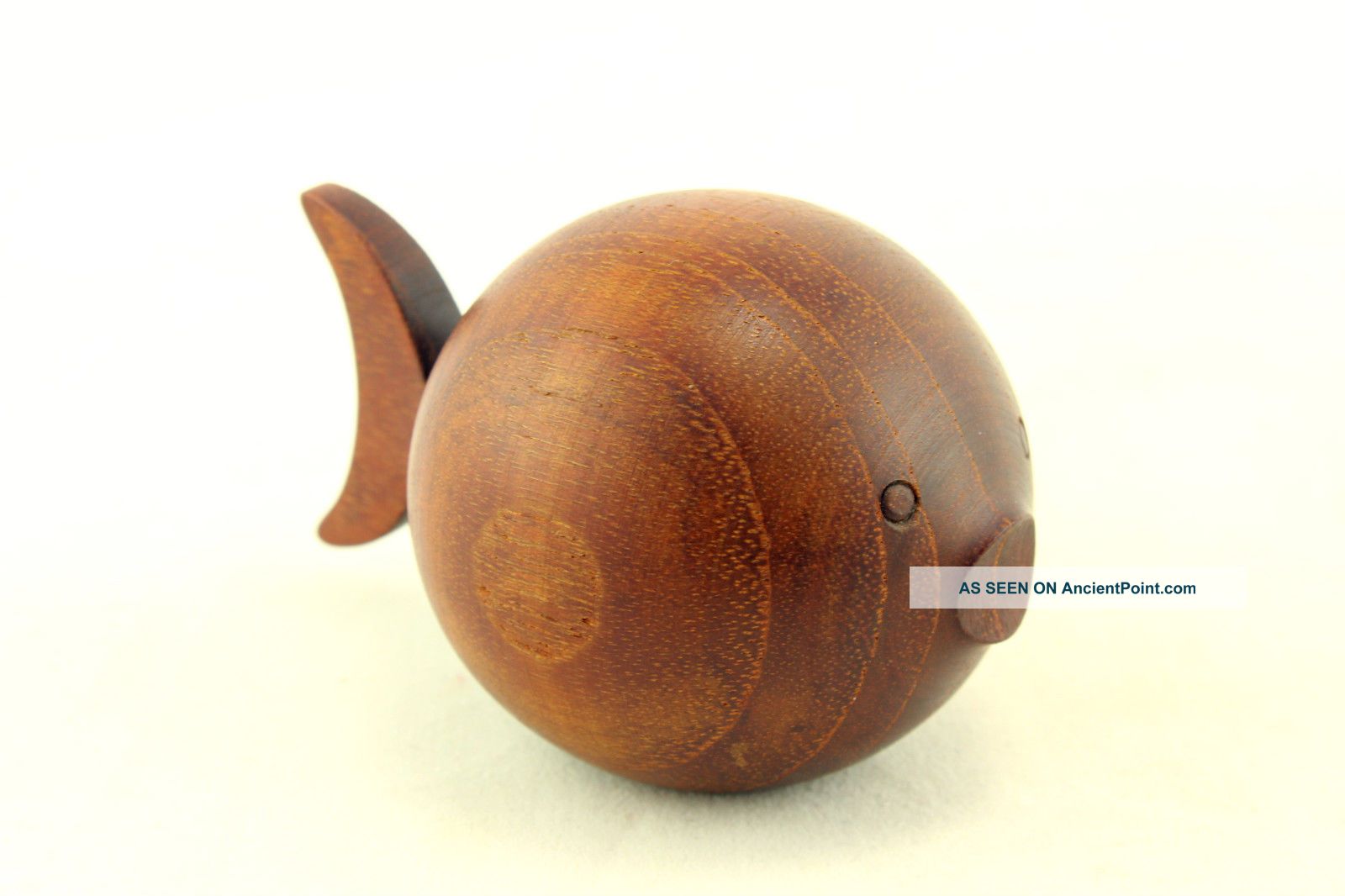 A Rare Miniature Ernst Henriksen Teak Fish.  Danish.  Mid Century Design.  1960 ' S Mid-Century Modernism photo