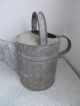 Large Vintage 50 ' S Galvanized Metal Watering Can With Rustic Spout Gardening Garden photo 1