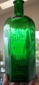 Huge Rare Unlisted Color Green Kh - 18 German Gift Skull Crossbones Poison Bottle Bottles & Jars photo 11