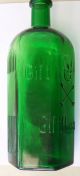 Huge Rare Unlisted Color Green Kh - 18 German Gift Skull Crossbones Poison Bottle Bottles & Jars photo 3