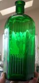 Huge Rare Unlisted Color Green Kh - 18 German Gift Skull Crossbones Poison Bottle Bottles & Jars photo 5
