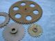 Vintage Cast Iron Industrial 4 Gear Sprockets Rustic Decor Steampunk Heavy Other photo 2